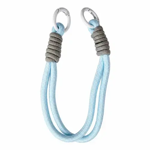 Snur de mana Lemontti pentru telefon Braided, 26cm, Albastru
