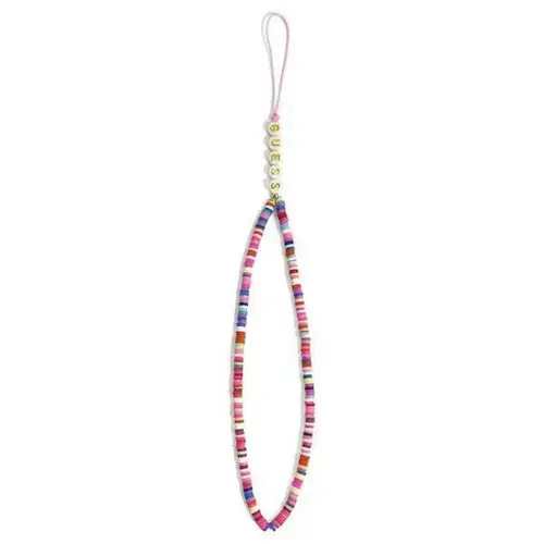 Snur/Pandantiv Guess telefon Heishi Beads Roz/Multicolor