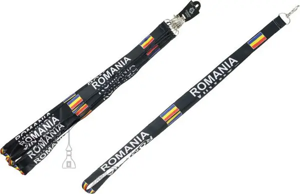 Snur textil cu carabiniera ROMANIA SVR146