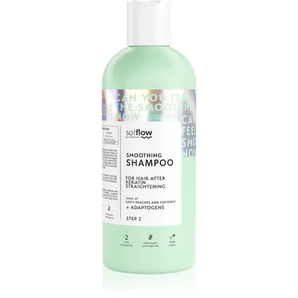 so!flow After Keratin Straightening Smoothing Shampoo sampon pentru indreptarea parului 400 ml