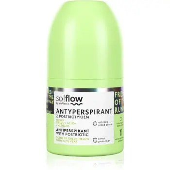 so!flow Antiperspirant With Postbiotic antiperspirant roll-on