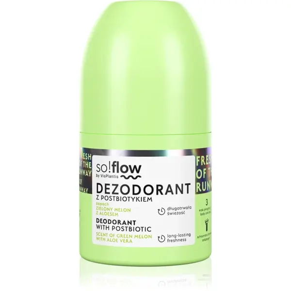 so!flow Deodorant With Postbiotic Deodorant roll-on 50 ml