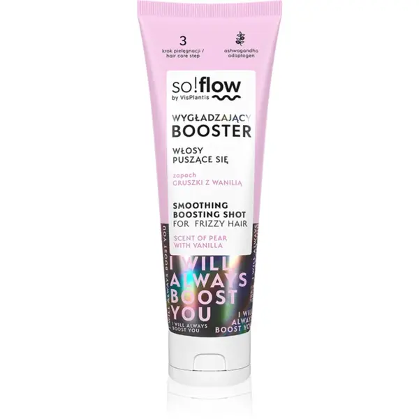 so!flow Frizzy and Dry Hair Smoothing Boosting Shot ser netezire anti-electrizare 75 ml