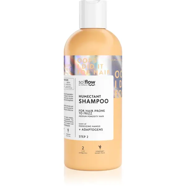 so!flow Medium Porosity Hair Humectant Shampoo sampon pentru indreptarea parului anti-electrizare 400 ml