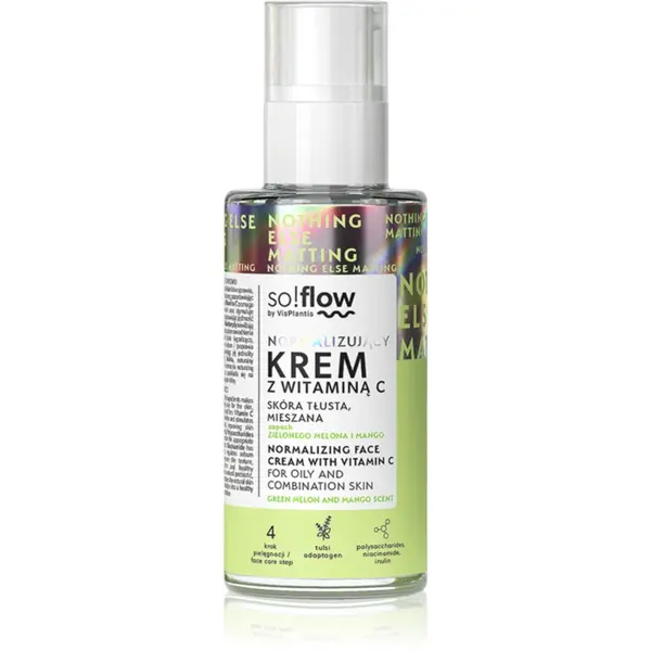 so!flow Normalizing Face Cream With Vitamin C crema de standardizare pentru ten gras cu vitamina C 50 ml
