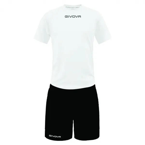 Soccer Pack 4XS, Tricou alb, șort negru