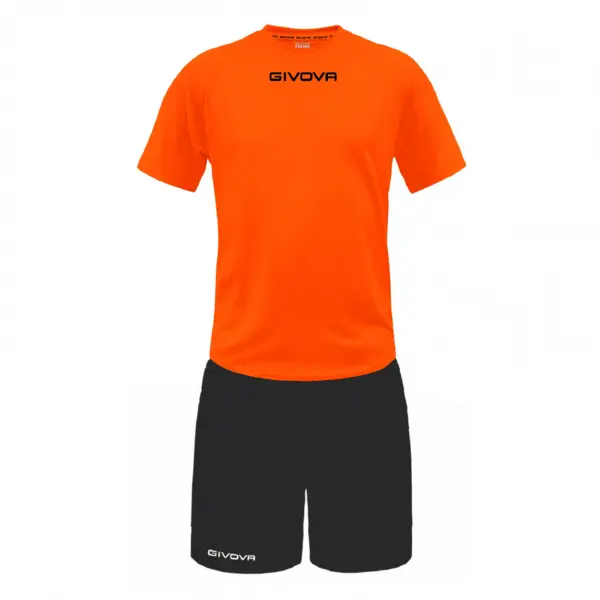 Soccer Pack L, Tricou portocaliu, șort negru