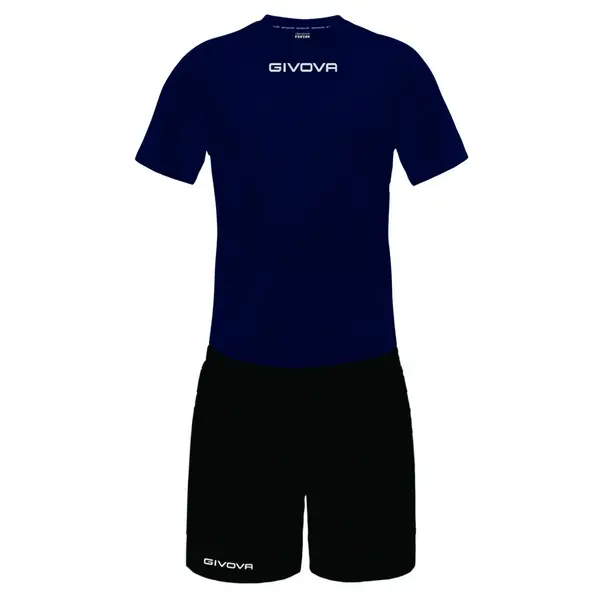 Soccer Pack XL, Tricou bleumarin, șort negru