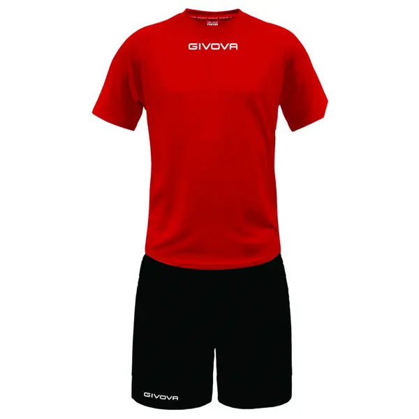 Soccer Pack XL, Tricou roșu, șort negru
