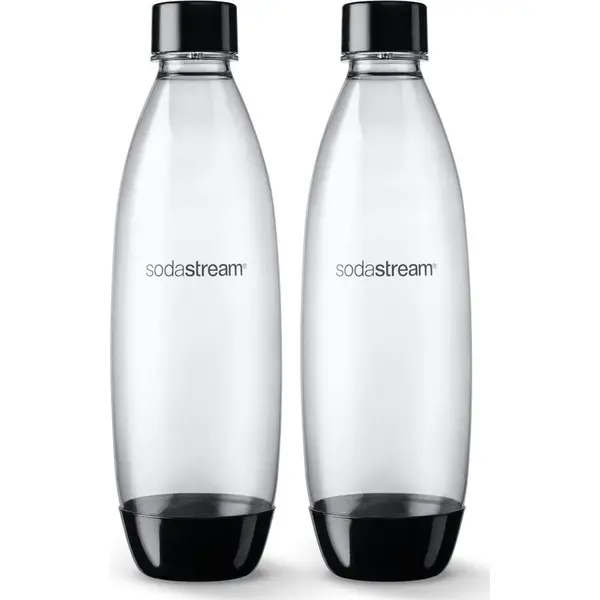 SodaStream Set 2 sticle Sodastream Fuse Black 2 x 1 l, Transparent