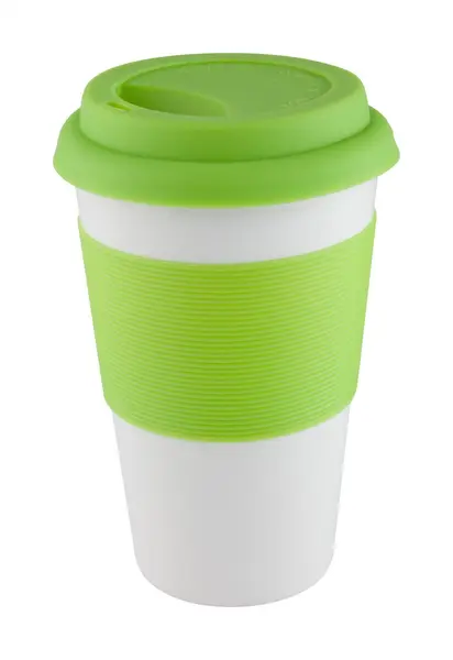 Soft Touch cană cu silicon - verde lime deschis