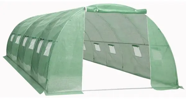 Solar, 24 m², 6 x 4 x 2 m, plasa din PE cu densitate 140 g/m², cadru din otel galvanizat
