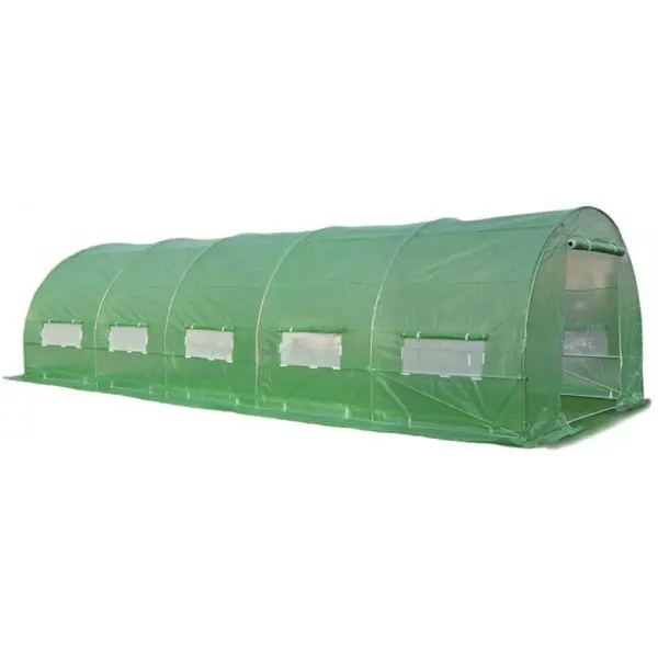 Solar gradina, legume, 8 x 3 x 2m, structura otel galvanizat, suprafata 24 mp
