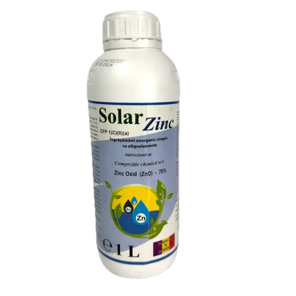 Solar Zinc 1L, ingrasamant foliar lichid, Solarex, pe baza de Zinc - Default Title