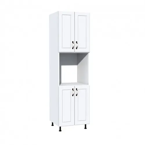 Soldat 60 cu 4 usi cu spatiu cuptor Zebra MDF alb drept