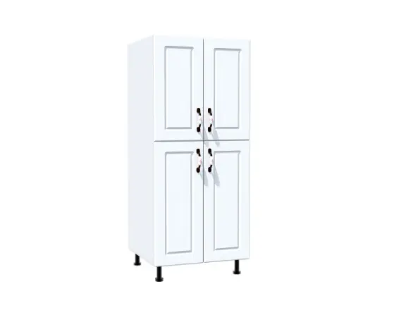 Soldat bucatarie Zebra MDF alb, 4 usi 600 x 1422 x 550 mm