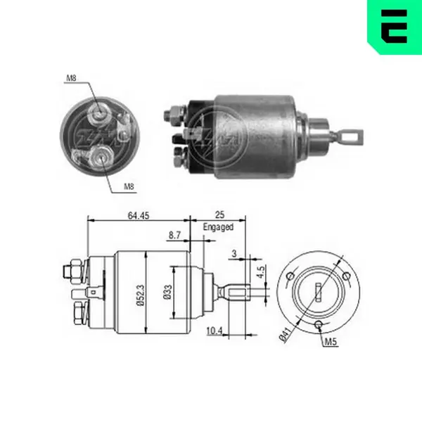 Solenoid, electromotor ERA ZM373