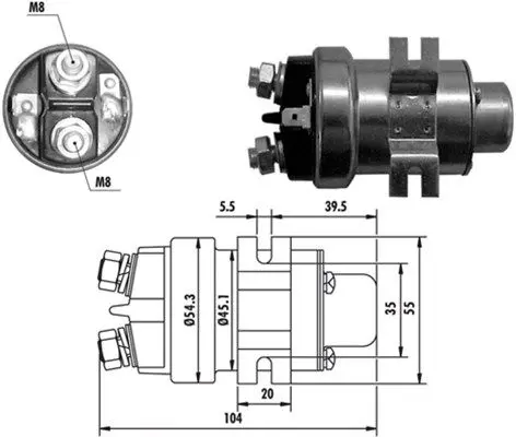 Solenoid, electromotor MAGNETI MARELLI 940113050018