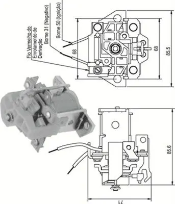 Solenoid, electromotor MAGNETI MARELLI 940113050338