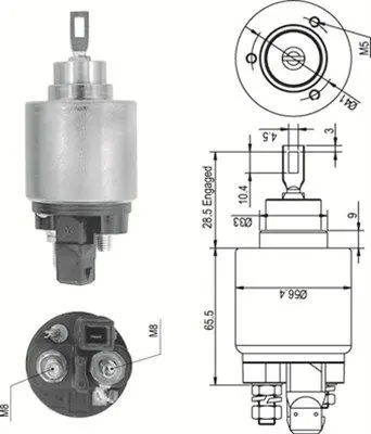 Solenoid, electromotor MAGNETI MARELLI 940113050343