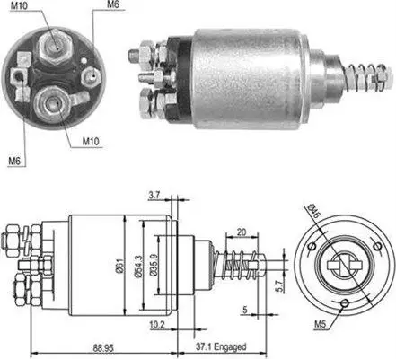 Solenoid, electromotor MAGNETI MARELLI 940113050389