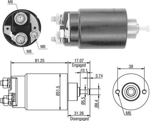 Solenoid, electromotor MAGNETI MARELLI 940113050404