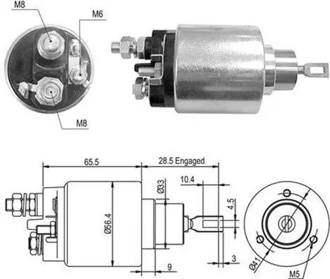 Solenoid, electromotor MAGNETI MARELLI 940113050429