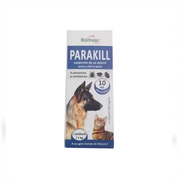 Solutie antiparazitara Parakill 10 ml, 200 picaturi
