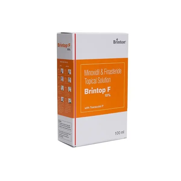Solutie, Brinton, Brintop F, impotriva Caderii Parului, Minoxidil 10% si Finasteride 0.1%, Pipeta si Pulverizator Inclus, 100ml