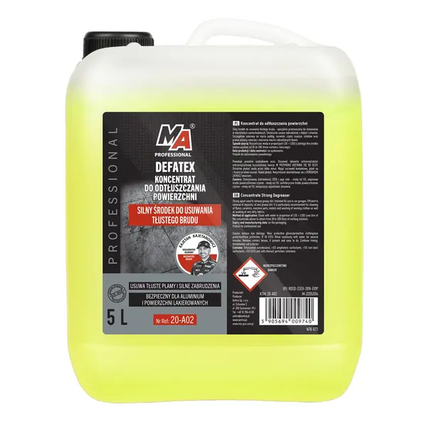 Solutie concentrata pentru degresat suprafete DEFATEX MA PROFESSIONAL 5L