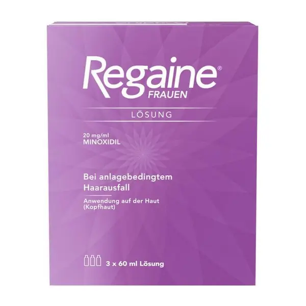 Solutie Cresterea Parului pentru Femei, Johnson & Johnson, Regaine, Minoxidil 2%, Pulverizator Inclus, 3x 60ml