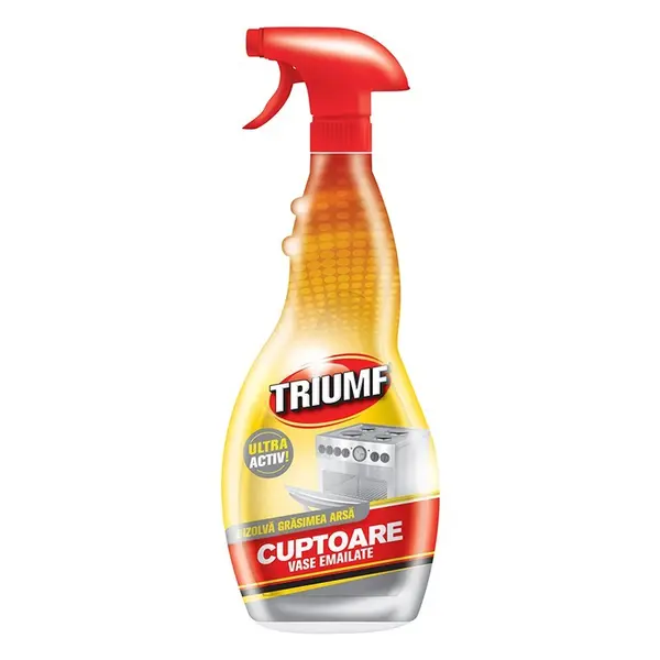 Solutie de Curatare Cuptoare si Vase Emailate cu Pulverizator Triumf, 500 ml