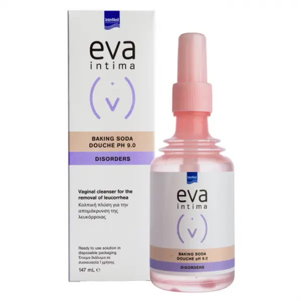 Solutie de Curatare Vaginala Eva Intima Baking Soda Douche pH 9.0, Intermed | 147 ml
