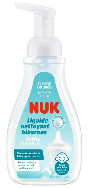 Soluție de curățat accesorii pentru bebeluși + dozator Nuk - 380 ml