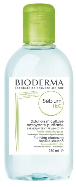 Solutie micelara ten mixt si gras Sebium H2O, 250 ml, Bioderma
