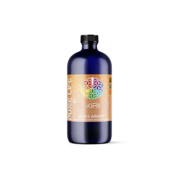 Solutie nanocoloidala cu aur si argint Minerals+ Mix Elixirium, 480 ml, Pure Life