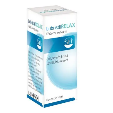 Solutie oftalmica hidratanta sterila - Lubristil Relax, 10 ml, Sifi