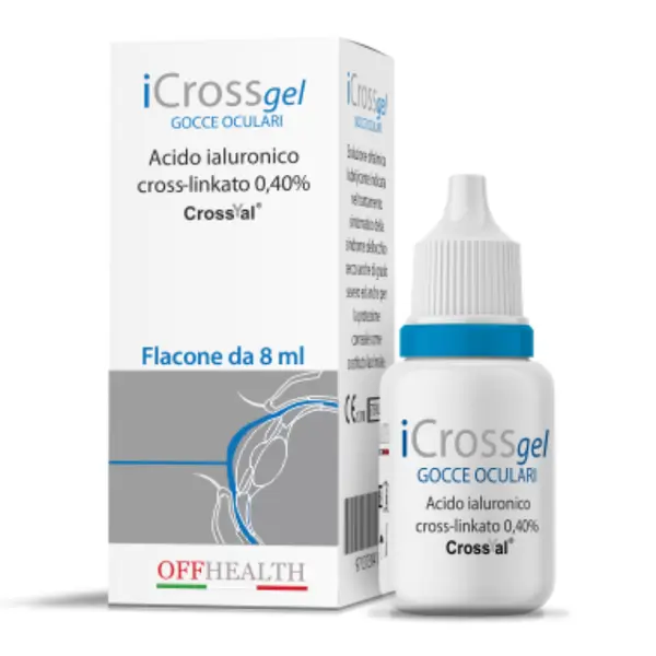 Solutie oftalmica lubrifianta iCrossgel, 8 ml, Offhealth S.P.A.
