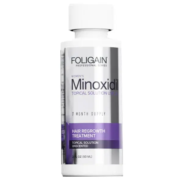 Solutie pentru Cresterea Parului, Foligain, Minoxidil 2%, Pipeta Inclusa, 1x 60ml