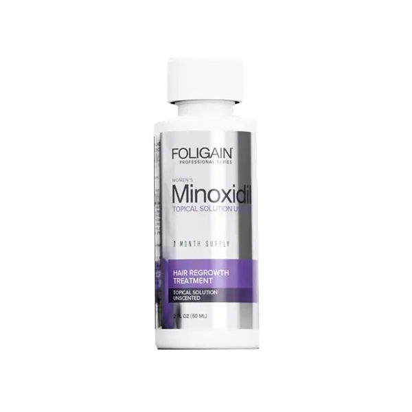 Solutie pentru Cresterea Parului, Foligain, Minoxidil 2%, Pipeta Inclusa, 1x 60ml