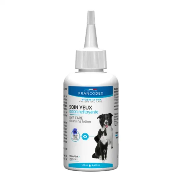 Solutie pentru igiena ochilor Francodex pentru caini pisici 125 ml