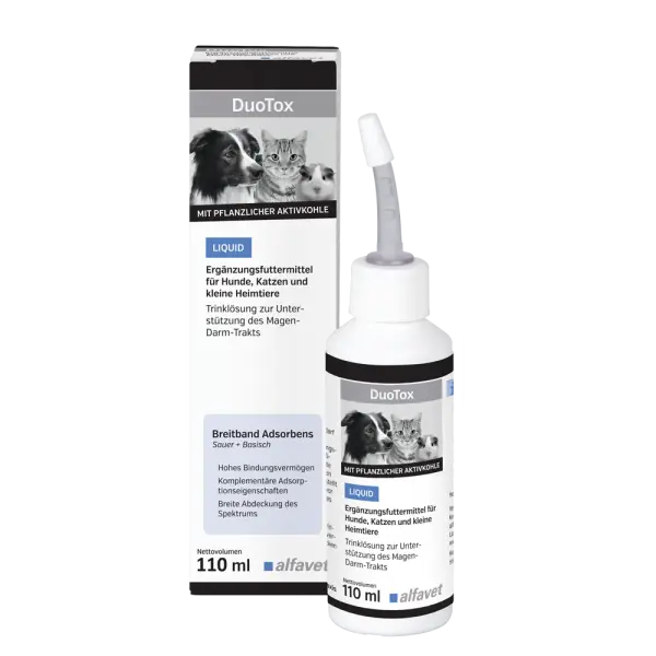 Solutie pentru sustinerea tractului gastrointestinal, DUOTOX LIQUID, Aflavet, 110ml
