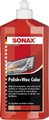 Solutie polish+ceara culoare rosu NanoPro SONAX 500ml