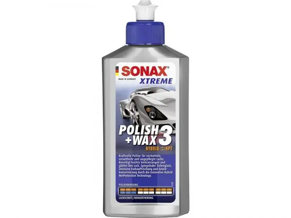 Solutie polish si ceara Hybrid Sonax Polish&Wax 3 Xtreme 250ml