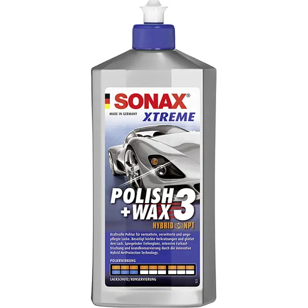 Solutie polish si ceara Hybrid Sonax Polish&Wax 3 Xtreme 500ml