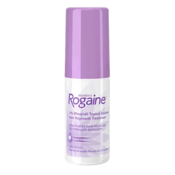 Solutie, Rogaine, impotriva Caderii Parului, Minoxidil 2%, pentru Femei, Tratament 1 luna (1 x flacon 60ml)