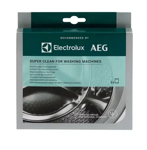 Solutie SuperClean Electrolux M2WCP051, tratament intesiv anticalcar pentru masini de spalat rufe, 2 plicuri x 50 g