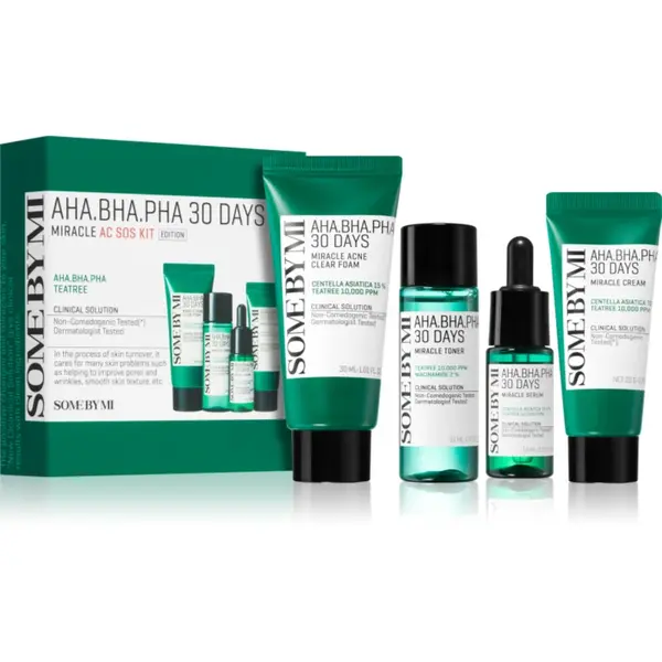Some By Mi AHA∙BHA∙PHA 30 Days Miracle AC SOS Kit set cadou impotriva acneei