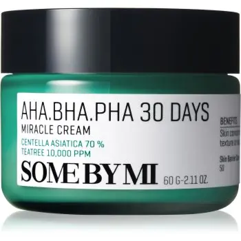 Some By Mi AHA∙BHA∙PHA 30 Days Miracle Cream Crema multi-activă cu efect calmant
