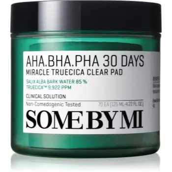 Some By Mi AHA∙BHA∙PHA 30 Days Miracle Truecica Clear Pad dischete demachiante pentru ten acneic